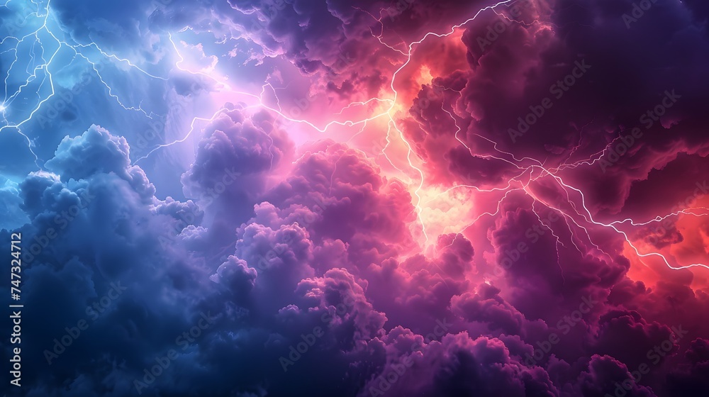 Neon Cloud Background