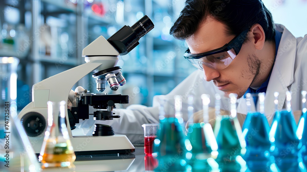scientist working in laboratory scientist working in laboratory
