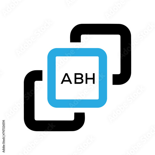 ABH Letter logo design template vector. ABH Business abstract connection vector logo. ABH icon circle logotype. 