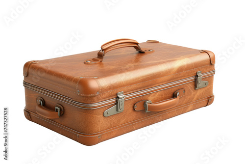 Portable Suitcase Companion on Transparent Background.