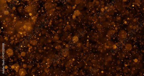 Glitter floating in the air drifting in and out of focus - Bokeh effect animation
