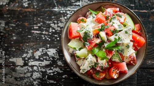 Summer Mozzarella and Watermelon Salad Delight.