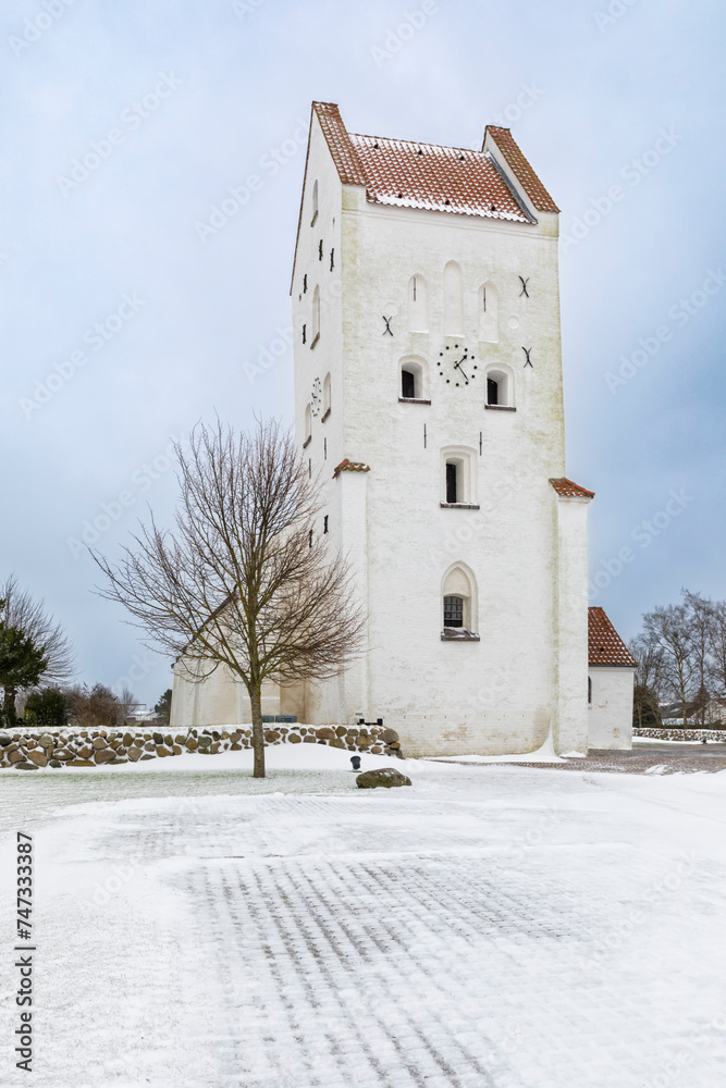 Church at Hals, Jutland, Denmark - obrazy, fototapety, plakaty 