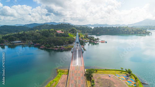 Kenyir Lake, which is located upstream of Sungai Kenyir, Terengganu, is the largest lake ever built by humans to generate electricity in Southeast Asia.  The lake covers an area of ​​260 square km. photo