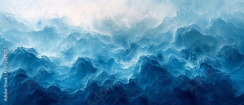 Background of blue watercolor abstracted