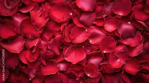 Red Rose Petals Background