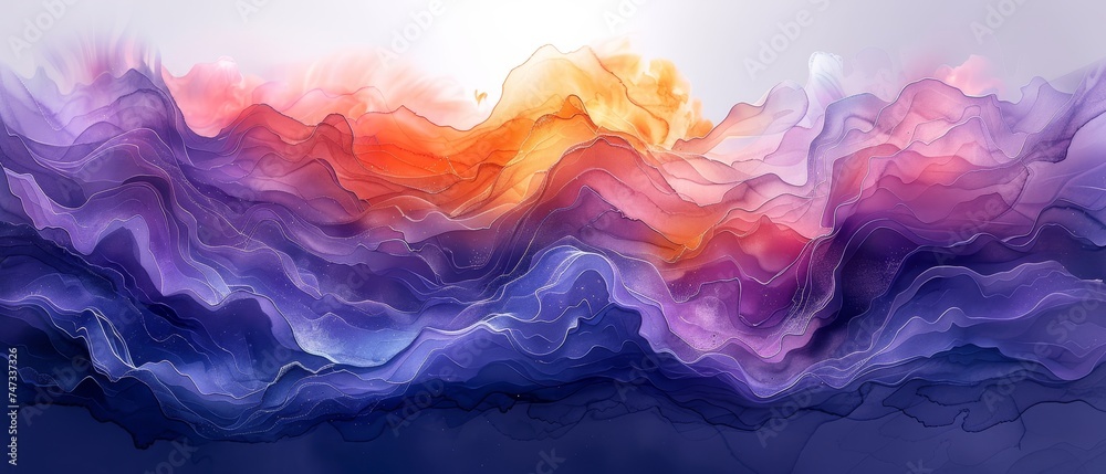 A watercolor background that is abstract...