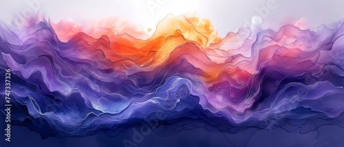 A watercolor background that is abstract... photo