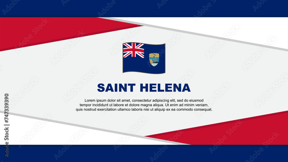Saint Helena Flag Abstract Background Design Template. Saint Helena Independence Day Banner Cartoon Vector Illustration. Saint Helena Vector Saint Helena Flag Abstract Background Design Template. Saint Helena Independence Day Banner Cartoon Vector Illustration. Saint Helena Vector