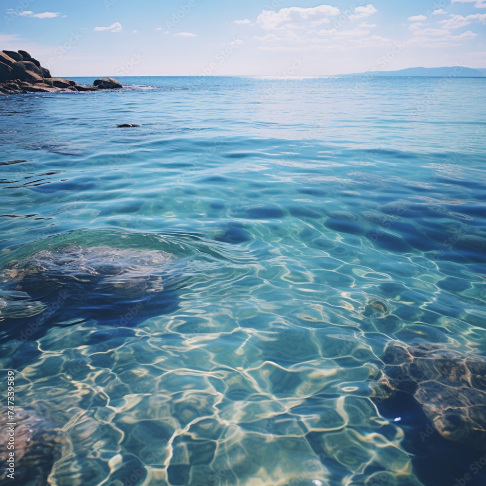 Obraz premium blue sea and sky