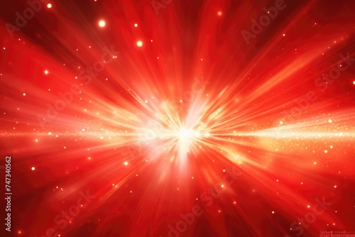 Red Starburst Light Effect