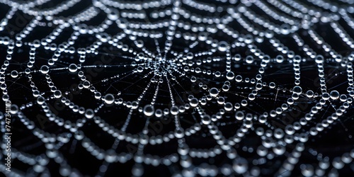 Investigating the complexity of a spiders delicate and detailed web creation. Concept Spider Webs, Arachnid World, Nature's Architecture, Delicate Design, Web Weavers © Anastasiia