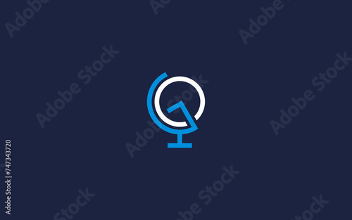letter go with globe logo icon design vector design template inspiration