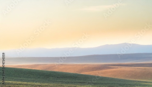 Brown and Blue Sky and Earth Horizon Landscape