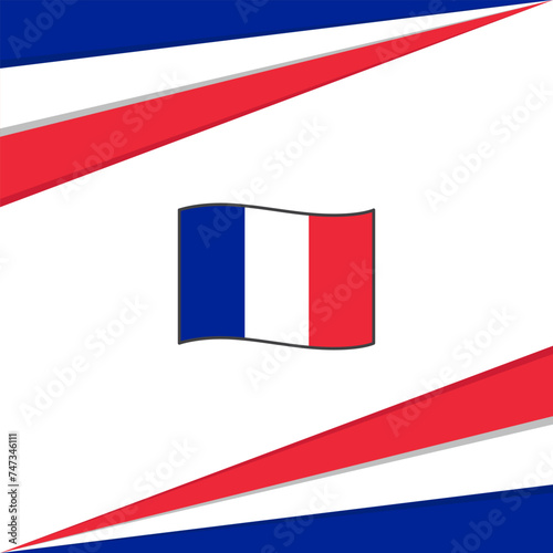Guadeloupe Flag Abstract Background Design Template. Guadeloupe Independence Day Banner Social Media Post. Design
