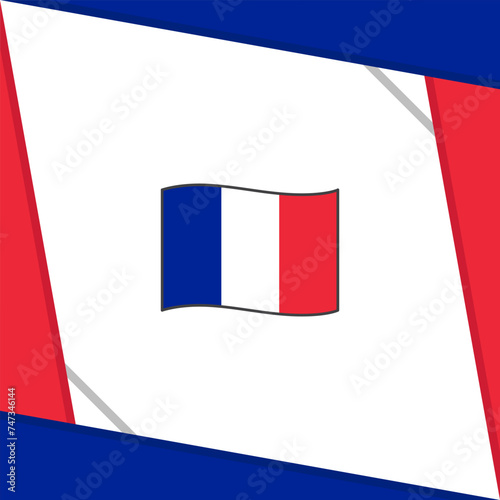 Guadeloupe Flag Abstract Background Design Template. Guadeloupe Independence Day Banner Social Media Post. Independence Day