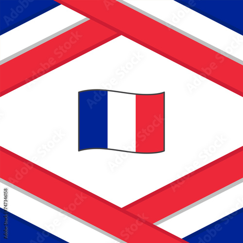 Guadeloupe Flag Abstract Background Design Template. Guadeloupe Independence Day Banner Social Media Post. Template