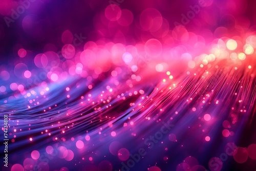 Vibrant fiber optic lights abstract background