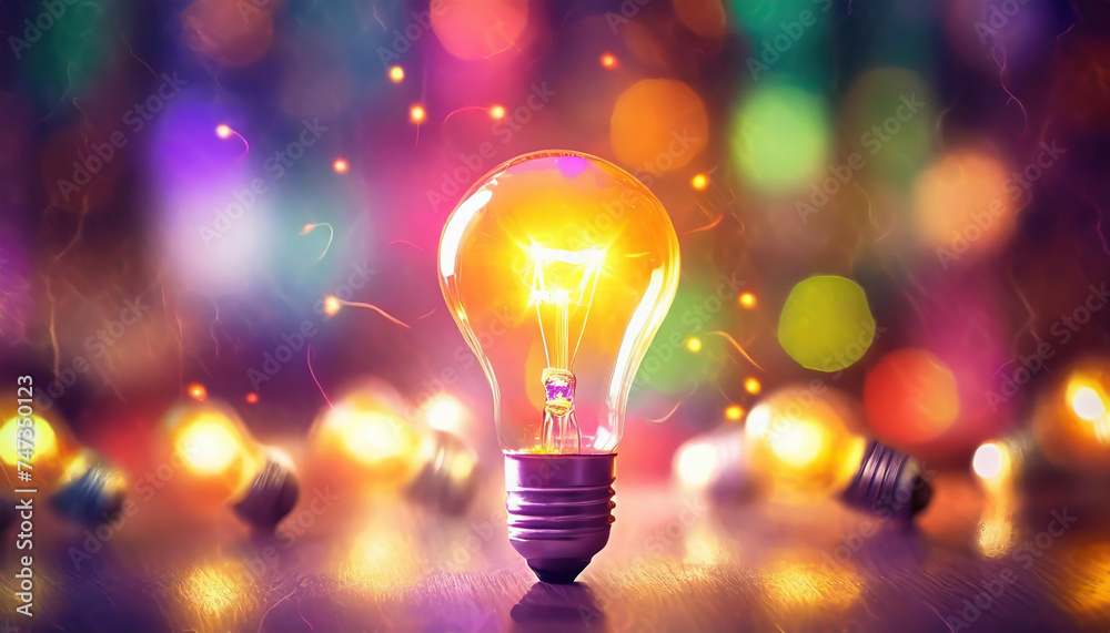 Bright idea and creative thinking Bright idea and creative thinking