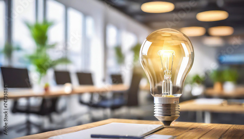 Creative light bulb . Think differently creative idea concept