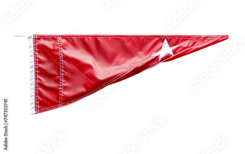 Team Pennant Embodies Spirit and Support On Transparent Background.