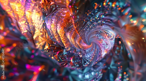 Abstract fractal three-dimensional 