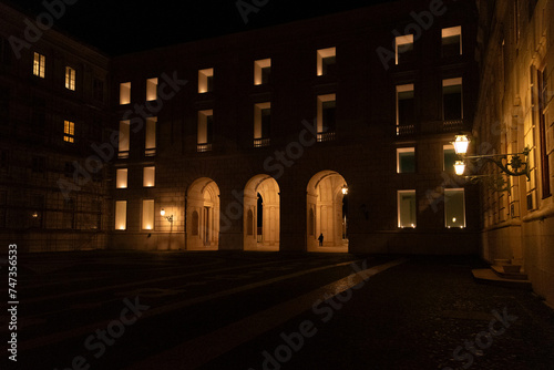 Palácio da Ajuda, at night photo