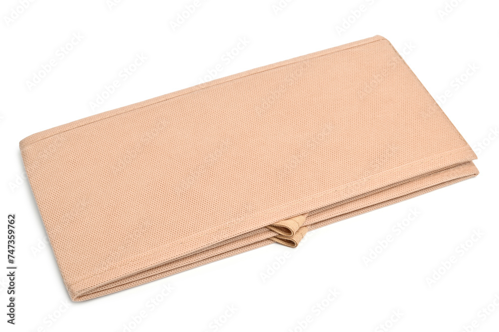Folded storage textile box Folded storage textile box