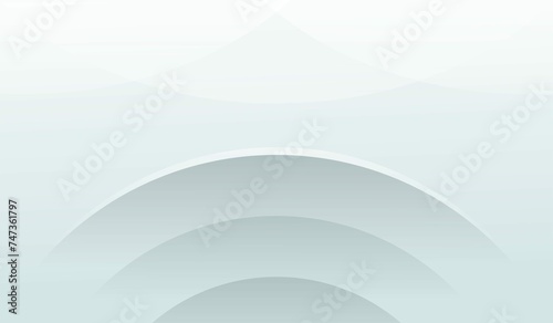 White Background Gradient Modern Abstract Design Round Shape