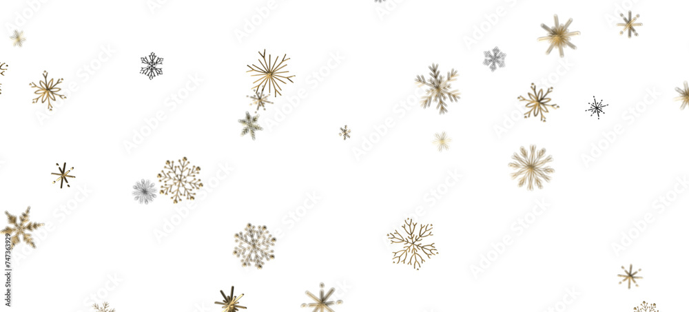 Flurry of Snowflakes: Radiant 3D Illustration Showcasing Falling Festive Snow Crystals Flurry of Snowflakes: Radiant 3D Illustration Showcasing Falling Festive Snow Crystals