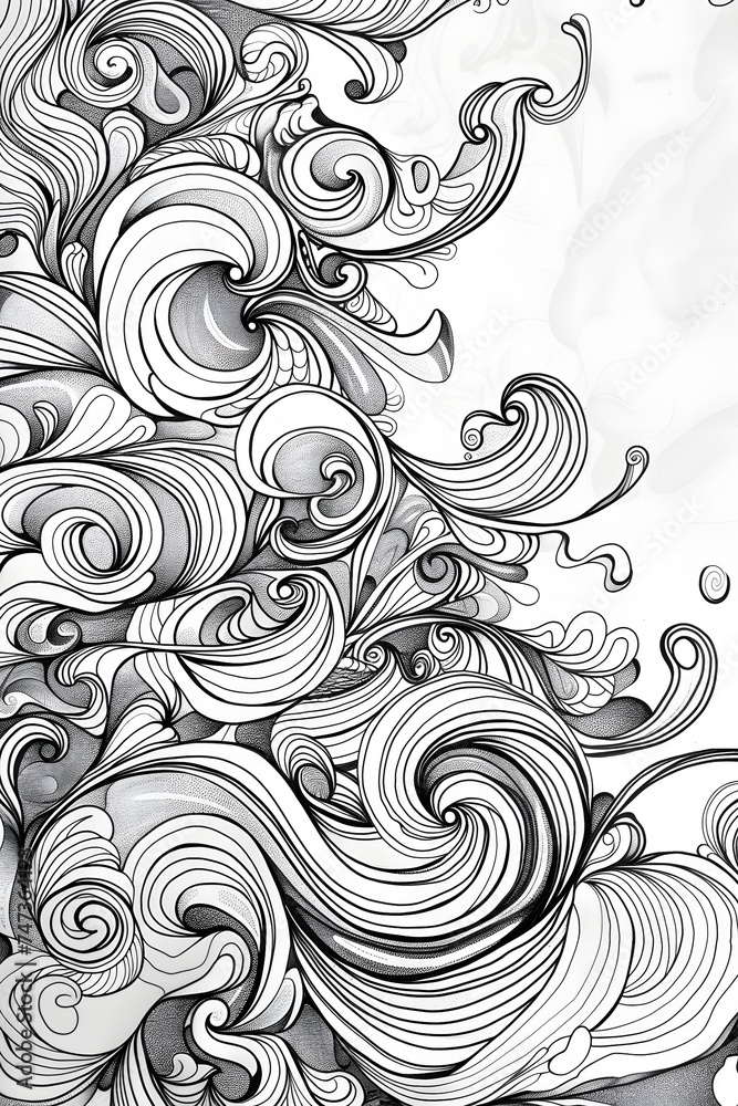 Black and White Drawing of a Tree, coloring page Black and White Drawing of a Tree, coloring page