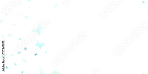 blue stars border 3d