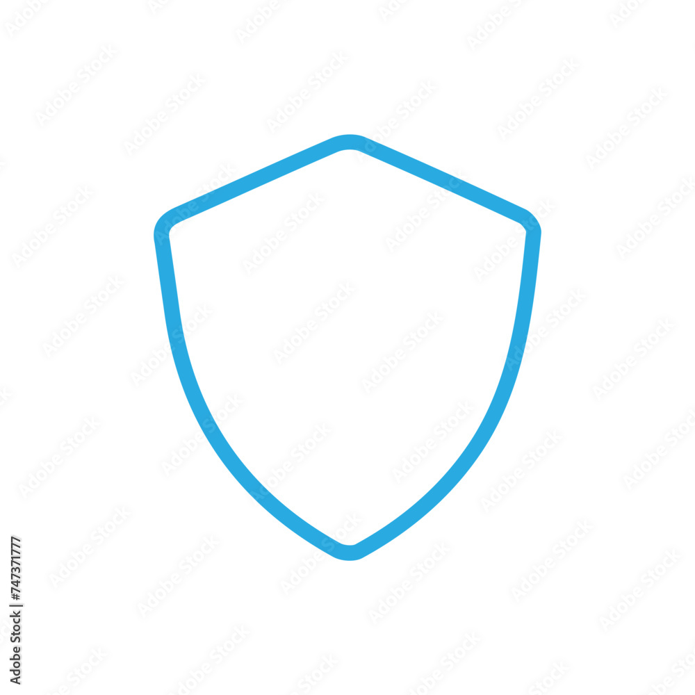 Blue Shield Icon in trendy flat style isolated Blue Shield Icon in trendy flat style isolated