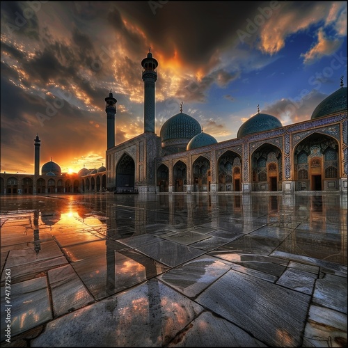 Beautiful mosque on the eve of Ramadan © Сергей Дудиков