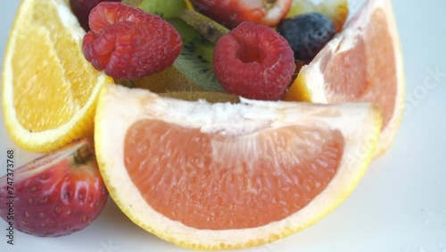 Salad . Mix of fruits and berries