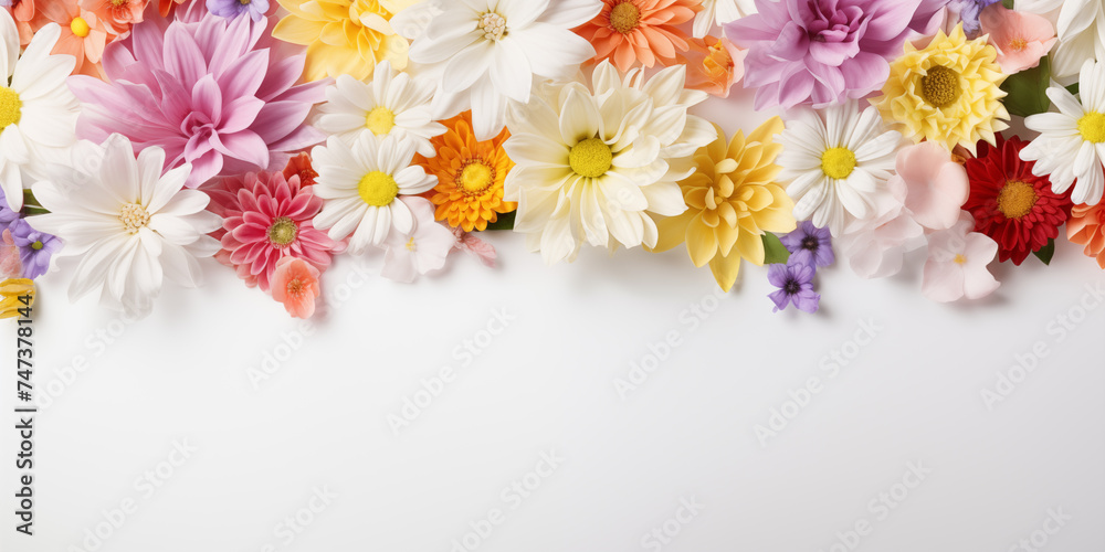 Spring flowers card, Happy Easter background. Mother's Day. International Women's Day.