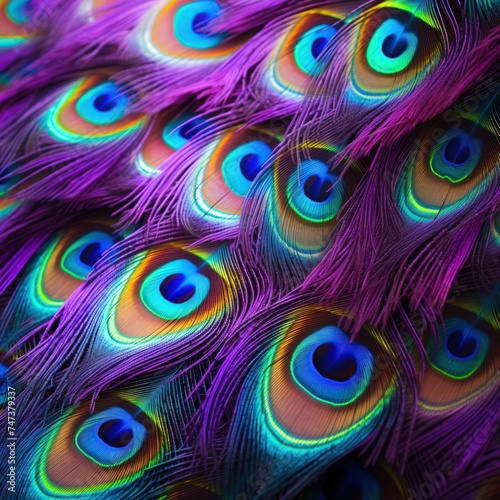 Peacock feathers as a background