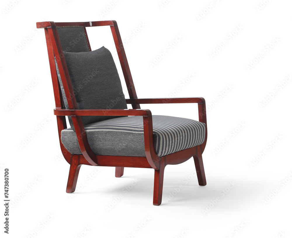 armchair isolated on white background . armchair isolated on white background .