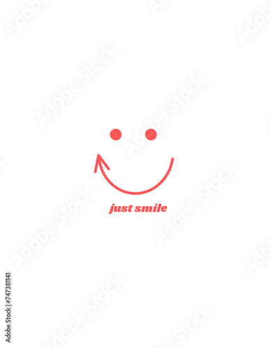 happy face and red color smiley