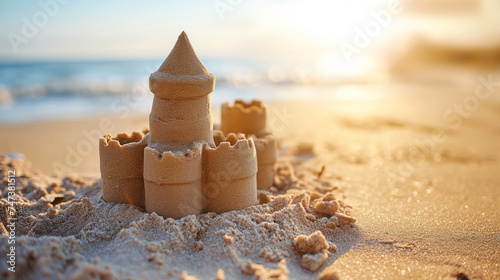 sand castle on a beautiful beach   © Katrin_Primak