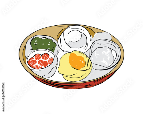 Japanese food dim sum