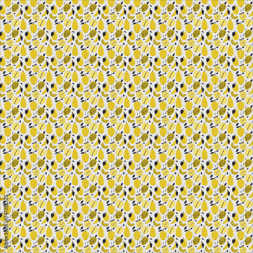 Organic Fruits Pattern Design