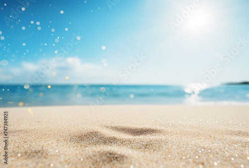 a sandy beach in the sun