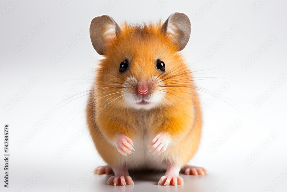 Hamster isolated on white background. Hamster on white background.