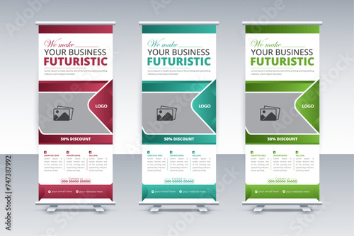 creative rollup banner for your coeporate business and company