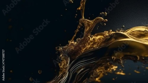 multicolor paint spilled onto the canvas, creating an interesting abstract drawing, a pattern of lines, halftones, causing different associations in your design. fluid art