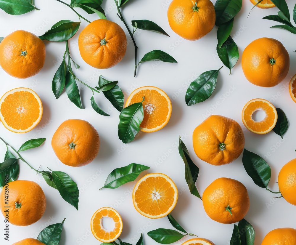 oranges on white background oranges on white background