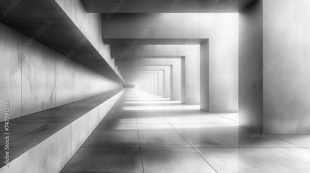 symmetrical black and white long hallway symmetrical black and white long hallway