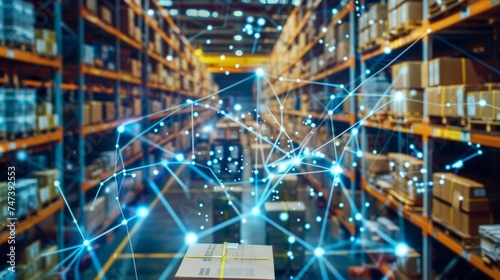 efficient ai-driven logistic warehouse and distribution center: modern shipping solutions for businesses