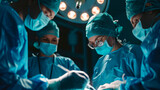 A Group of Skillful Doctors Collaborates in the Operating Room, Working Together with Precision and Expertise to Perform a Complex Surgery for Optimal Healthcare Results